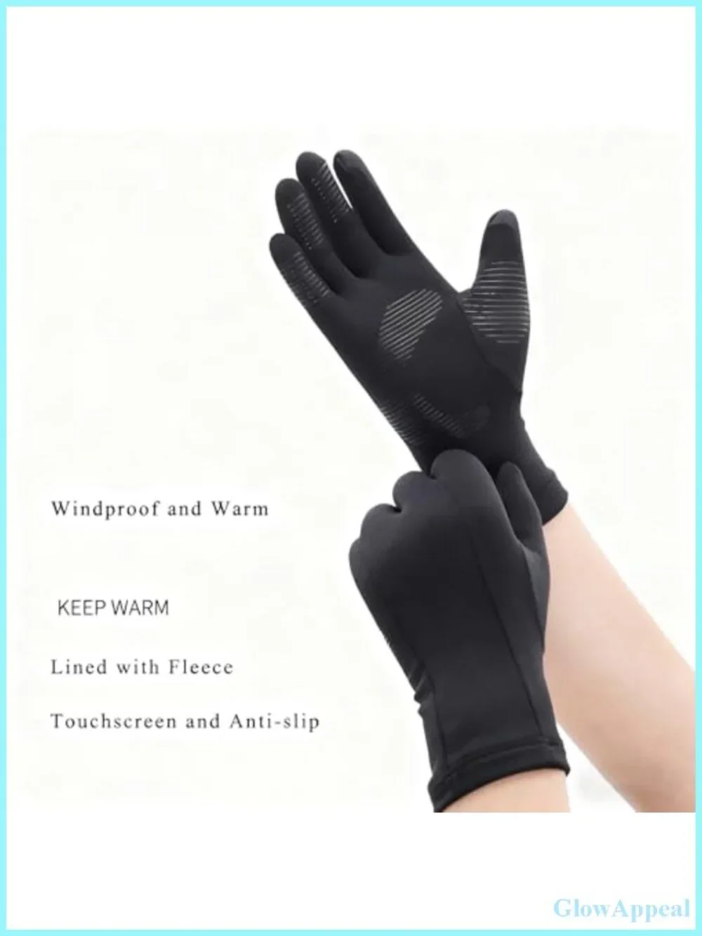 Unisex Lightweight Running Gloves - Anti-Slip Touch Screen Winter Gloves for